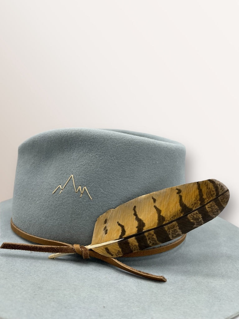 Great Horned Owl Leather Feather