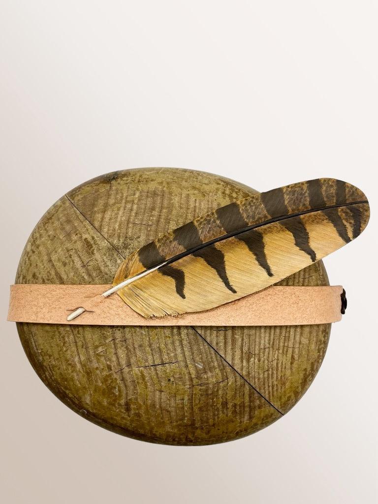 Great Horned Owl Leather Band
