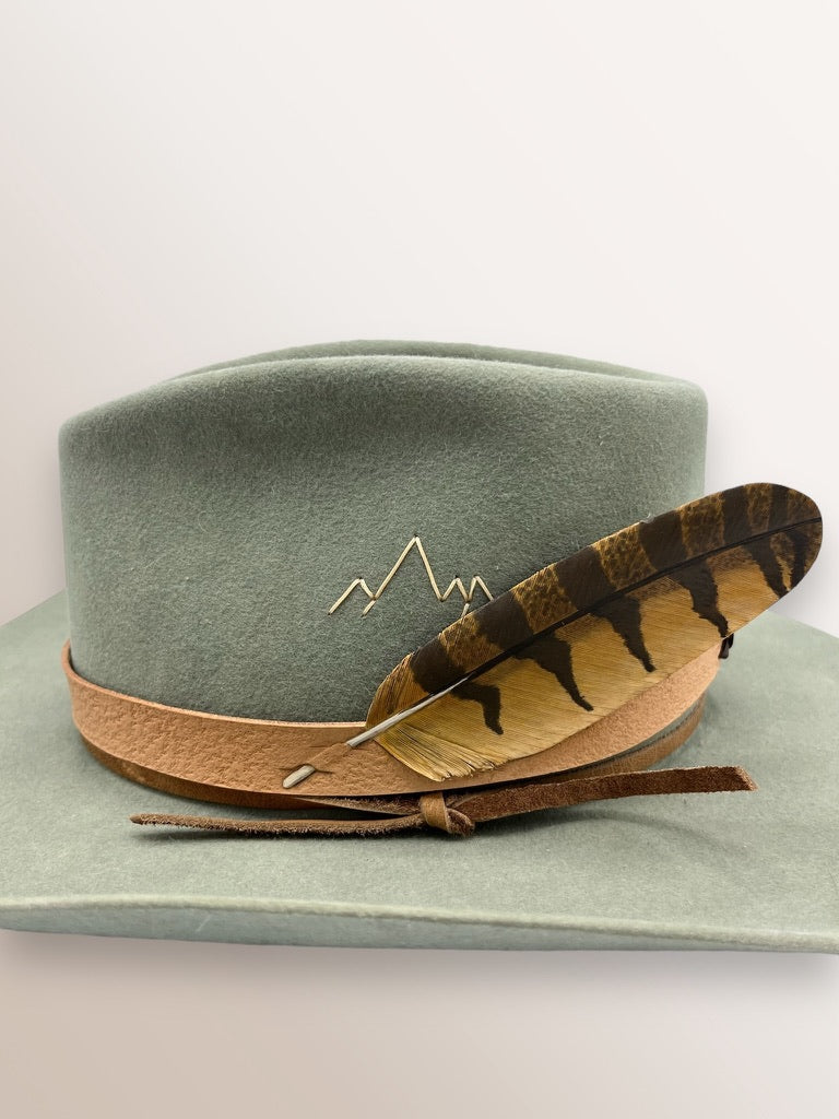 Great Horned Owl Leather Band
