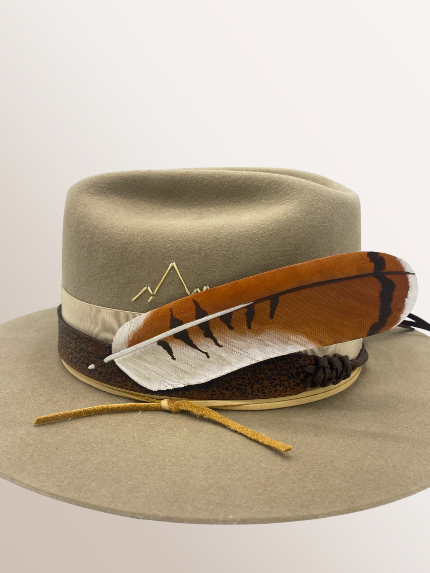 Red Tailed Hawk Leather Band
