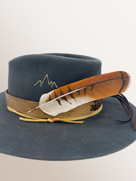 Red Tailed Hawk Leather Band
