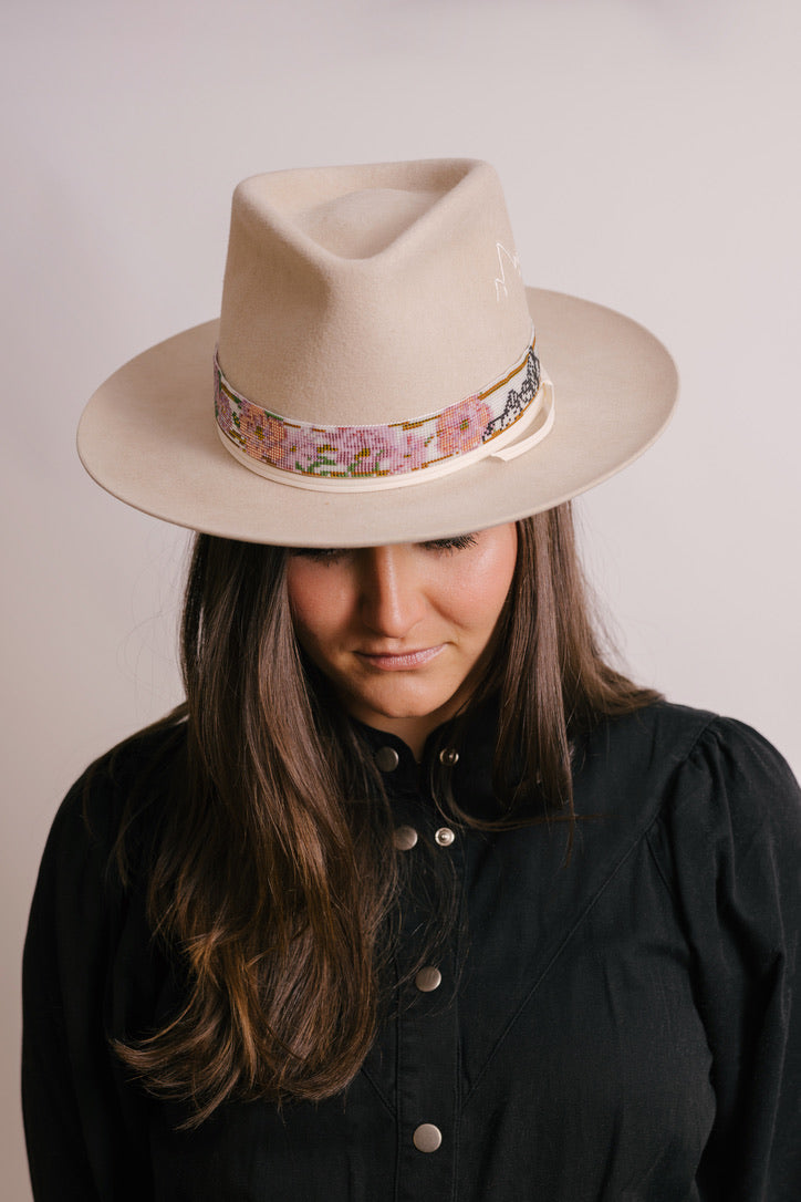 Pink Flower & Tetons Band