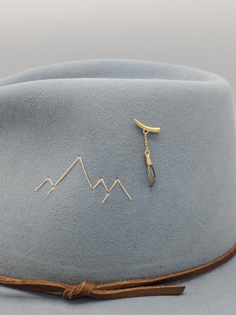 Shard with Carved Mini Feather