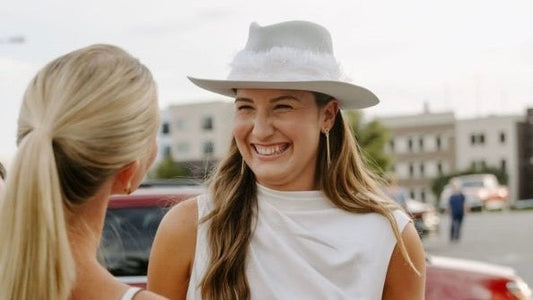 JW Bennett Real Bride: A Modern “Something Blue” in a Custom JW Bennett Hat