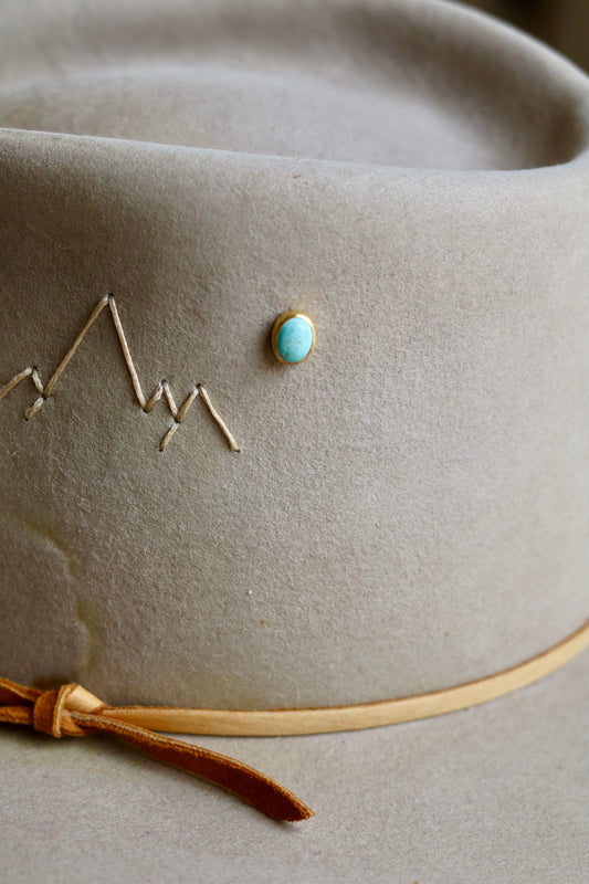 Turquoise Oval Pin